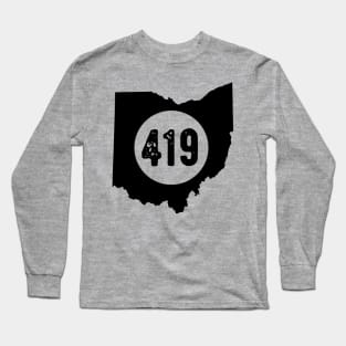 419 Area Code Ohio Long Sleeve T-Shirt